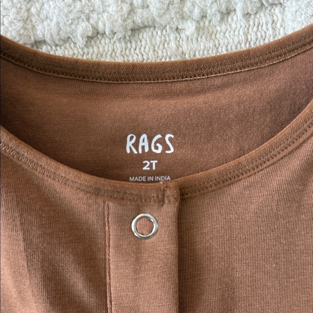 RAGS Brown Kids One Piece - Picture 2 of 3